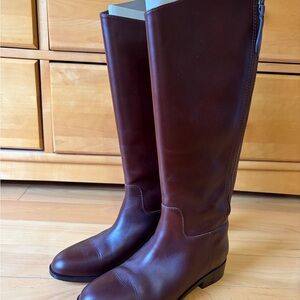 Cole Haan Dark Brown Leather Knee-High Boots